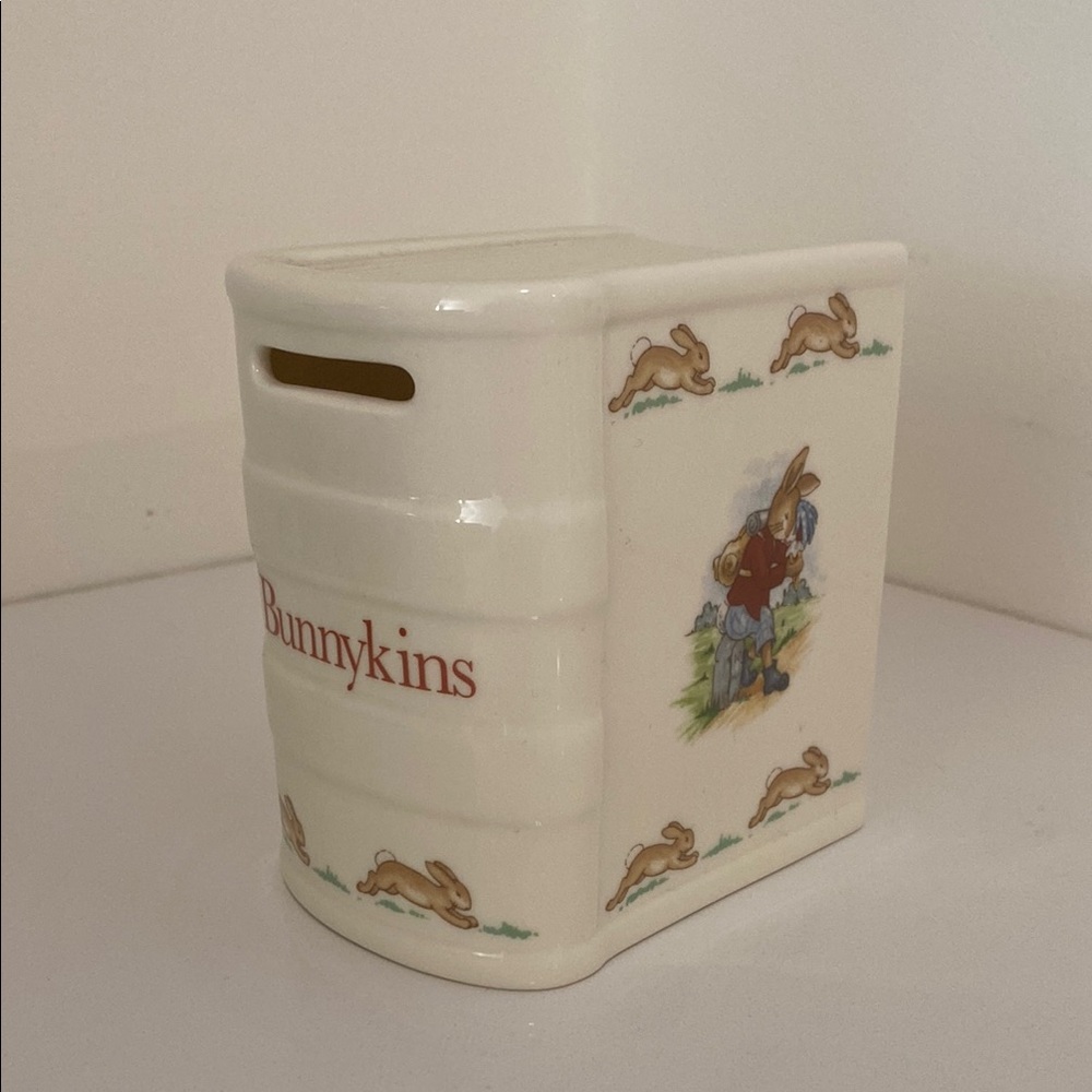 Royal Doulton Bunnykins Piggy Bank Book-shaped